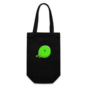 Bee & big mysterious bag - Gift Bag for Bottles - black - Front