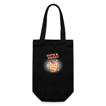 Cute & Sweet - Geschenkbeutel für Flaschen - Schwarz - Vorne