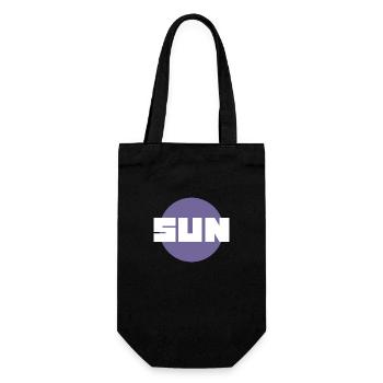 SUN (Midnight Design) - Geschenkbeutel für Flaschen - Schwarz - Vorne