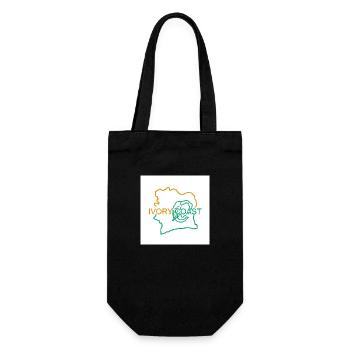 Map of Ivory Coast - Gift Bag for Bottles - black - Front