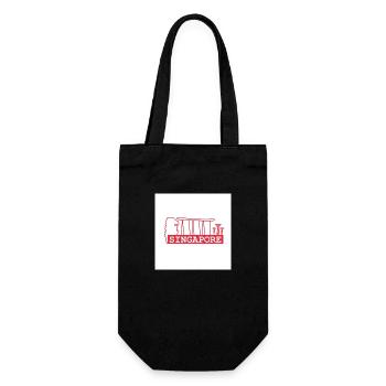 Singapore - Gift Bag for Bottles - black - Front