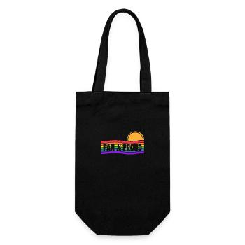 PAN & PROUD - Geschenkbeutel für Flaschen - Schwarz - Vorne