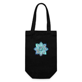 Mandala - Gift Bag for Bottles - black - Front