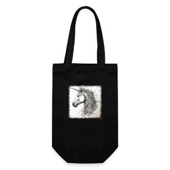 cool present gift idea happy present idea - Geschenkbeutel für Flaschen - Schwarz - Vorne