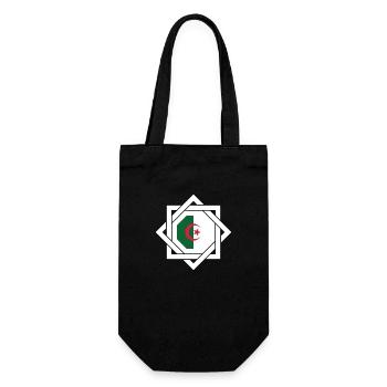 Algerien (DZ) - Geschenkbeutel für Flaschen - Schwarz - Vorne