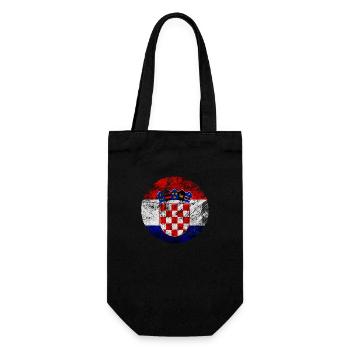 Croatie hrvatska croatie hrv voyage europe zagreb - Sac à bouteille - noir - Devant