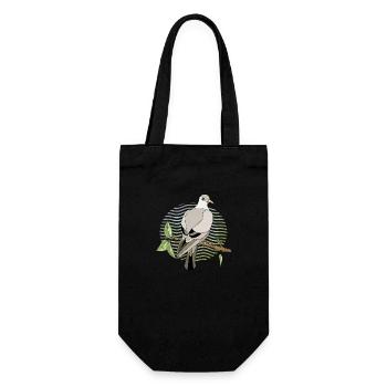 Bird - Gift Bag for Bottles - black - Front
