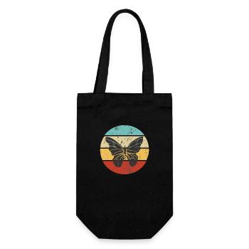 Conception de papillon Vinntage - Sac à bouteille - noir - Devant