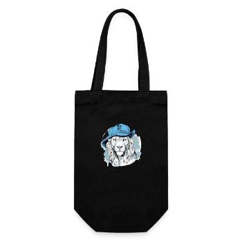 Vikou the Blue Lion - Gift Bag for Bottles - black - Front