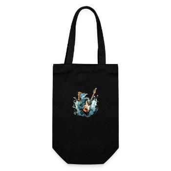 Zazo the fish guitarist - Gift Bag for Bottles - black - Front