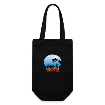 Enjoy the Summer - Gift Bag for Bottles - black - Front