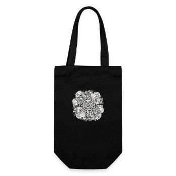 Mandala Zen n°2 - Sac à bouteille - noir - Devant