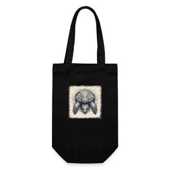 joke geek gift idea quote humor - Gift Bag for Bottles - black - Front