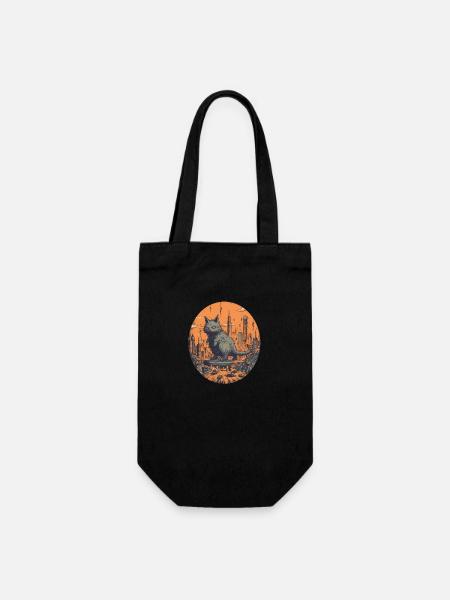 Chat monstre - Sac à bouteille - noir