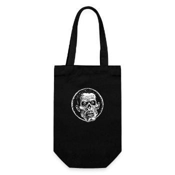 Zombie Untoter Halloween Horror - Geschenkbeutel für Flaschen - Schwarz - Vorne