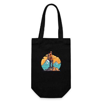 Wander - Gift Bag for Bottles - black - Front