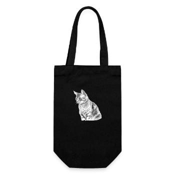Kili le chat - Sac à bouteille - noir - Devant