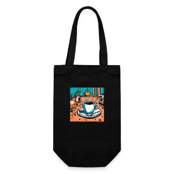 Coffee lover - Gift Bag for Bottles - black - Front