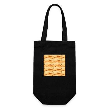 Désert Sans Couture Motif Sable Dunes du Sahara Arabe - Sac à bouteille - noir - Devant