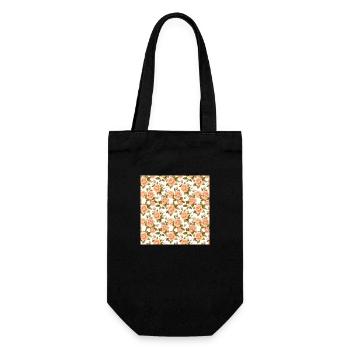 Roses Motif sans couture Belle esthétique élégante - Sac à bouteille - noir - Devant