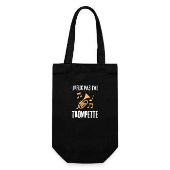 Trompette musique - Sac à bouteille - noir - Devant