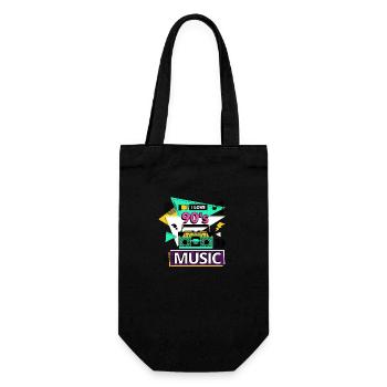 I Love 90s 90s Music Ghetto Blaster Party - Gift Bag for Bottles - black - Front