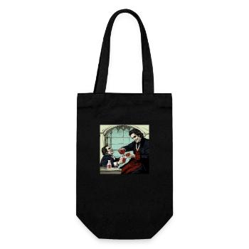 Comic style Vampire 2 - Geschenkbeutel für Flaschen - Schwarz - Vorne