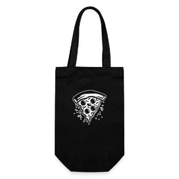 Pizza Fast Food Pizzeria - Gift Bag for Bottles - black - Front
