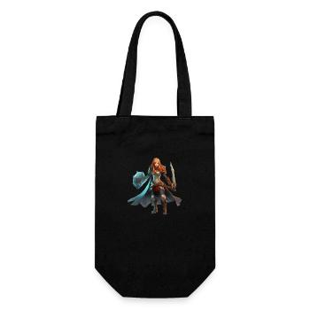 Female Warrior - Geschenkbeutel für Flaschen - Schwarz - Vorne