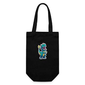 Dinosaures drôle cool - Sac à bouteille - noir - Devant