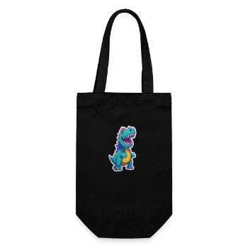 Dinosaures drôle cool - Sac à bouteille - noir - Devant