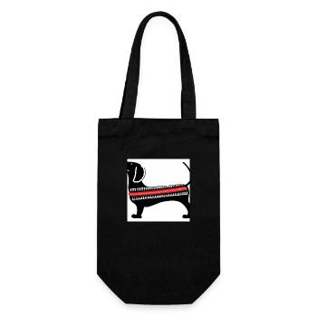 Sausage Dog 1920 - Geschenkbeutel für Flaschen - Schwarz - Vorne