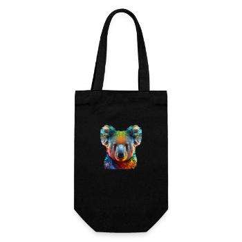 Koala - Geschenkbeutel für Flaschen - Schwarz - Vorne