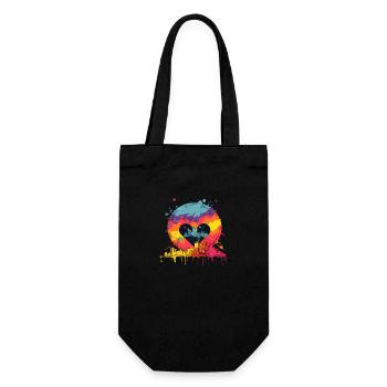 World of Diversity and Equality - Gift Bag for Bottles - black - Front