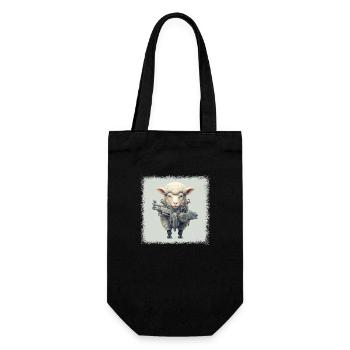 awesome animal design american farmer tshirts cool - Geschenkbeutel für Flaschen - Schwarz - Vorne