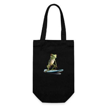 Surf de grenouilles - Sac à bouteille - noir - Devant