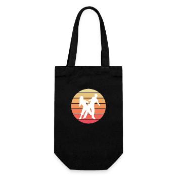 Dancing Dance Music - Geschenkbeutel für Flaschen - Schwarz - Vorne