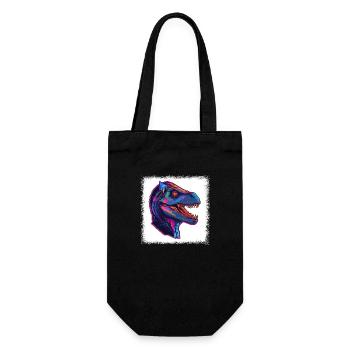Bday T Rex Cute Dinosaur Costume T Gift Idea - Gift Bag for Bottles - black - Front