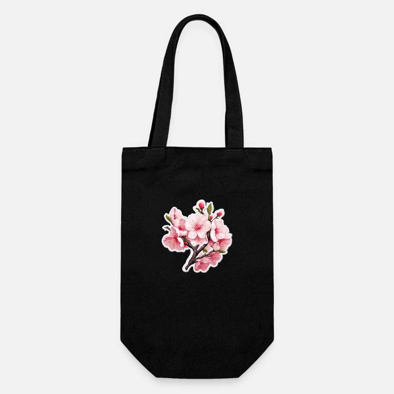 Fleur de cerisier - Sac à bouteille - noir