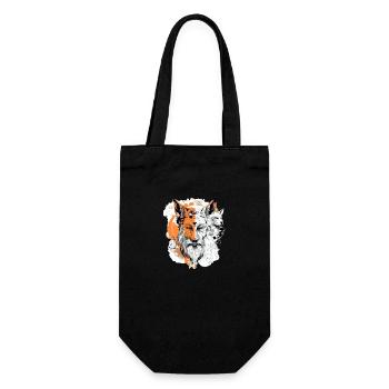 Hiros feline god - Gift Bag for Bottles - black - Front