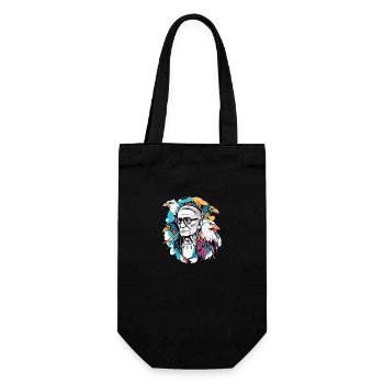 Grandpa Siou Eagle - Gift Bag for Bottles - black - Front