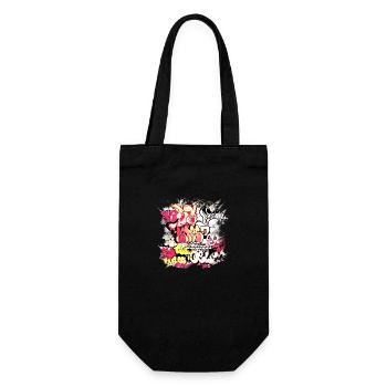 Graffiti-Stil Splash Hip Hop Farben Maler Farbe - Geschenkbeutel für Flaschen - Schwarz - Vorne