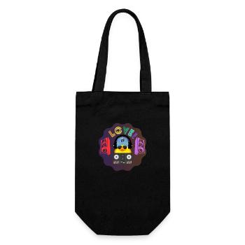 Love DJ Duck - Geschenkbeutel für Flaschen - Schwarz - Vorne