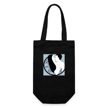 Love clock - Gift Bag for Bottles - black - Front