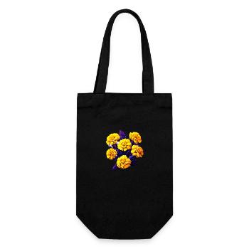 Flower Hobby Gardener Gardener Gift Flowers Garden - Gift Bag for Bottles - black - Front