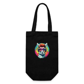 Crazy Alpaga Rainbow Art - Sac à bouteille - noir - Devant