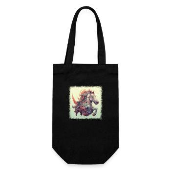 quote tv series horse sayings present idea betting - Geschenkbeutel für Flaschen - Schwarz - Vorne