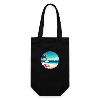 Vacances d’été Palm Beach Palm Islands Island Sun - Sac à bouteille - noir - Devant