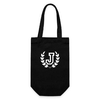 Letter j sport - Gift Bag for Bottles - black - Front