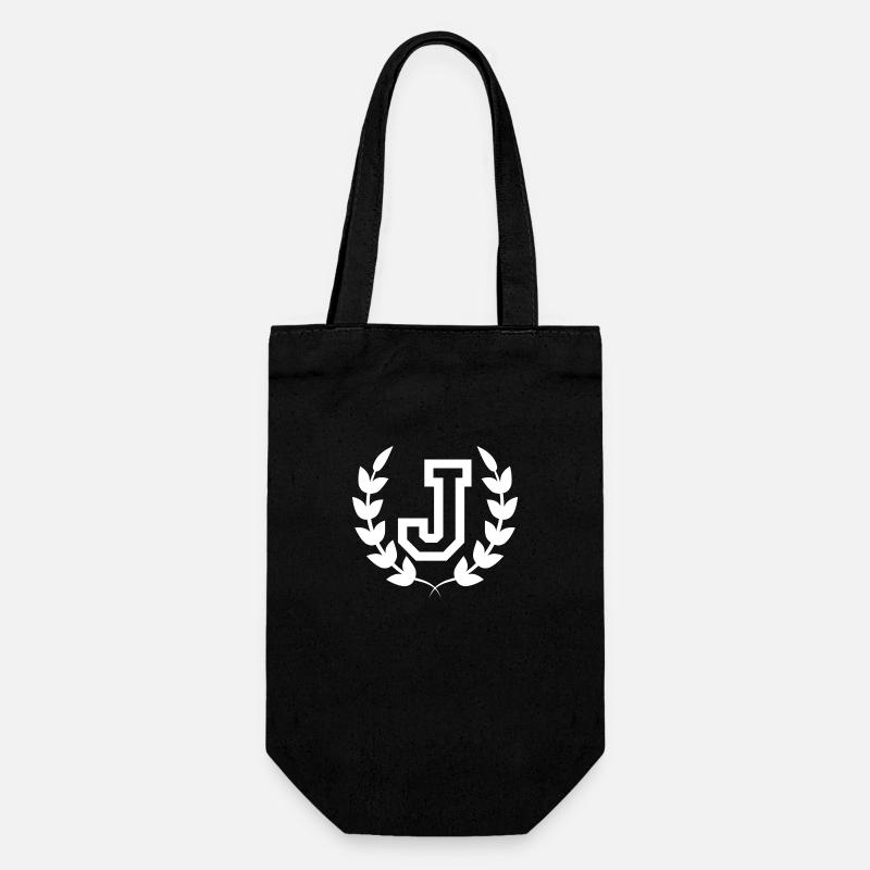 Lettre j sport - Sac à bouteille - noir